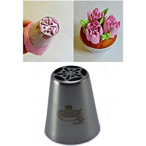 Graziano, Beccucci Russi per Fiori - Acciaio Inox, Ø 3.7cm H 4.2cm, Per Panna e Crema