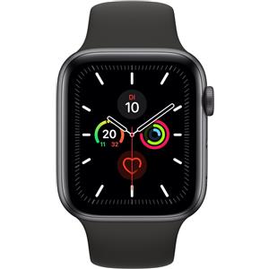 Apple Watch Series 5 (2019) | 44 mm | Alluminio | GPS + Cellular | grigio siderale | Cinturino Sport nero