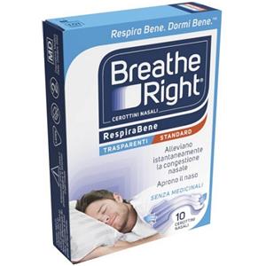 E.FA.S. SpA Breathe right respira bene cerottini nasali trasparenti 10 pezzi