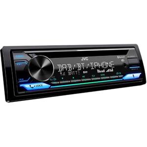 JVC Autoradio Bluetooth KD-DB922BT, Autoradio con DAB+, Bluetooth Automatic Pairing per iPhone, USB/AUX, Lettore CD, Alta Qualità del Suono, Controllo da Remoto con App, Illuminazione Multicolore