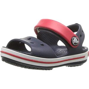 Crocs Unisex Bambino Crocband Sandal Kids Sandalo, Navy/Red, 19/20 EU