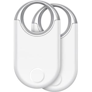 Hendari Air Tags Bluetooth Tracker Finder 2 pezzi, Localizzatore di chiavi Funziona con Apple Dov'è App (solo iOS), Air Tracker Tags Trova oggetti per Bagagli, Valigie, ZainiBorse, Batteria Sostituibile.
