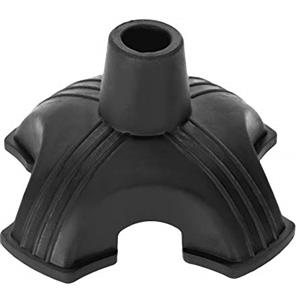 Yosoo Health Gear Puntali per Bastone da Passeggio 19 Mm, Estremità del Bastone da Passeggio in Gomma con Base Larga Punte del Bastone da Passeggio, Pad Antiscivolo di Ricambio per Stampella Base di Supporto Autoportan