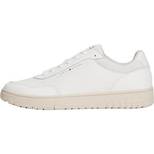 Tommy Hilfiger Uomo Sneakers con Suola Preformata Basket Core Profilo Basso, Bianco (Ecru), 40