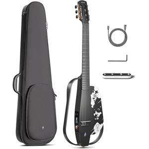 Enya Chitarra Acustico-Elettrica in Carbonio NEXG 2N Lucifer Andrea Chiarini, con Speaker 50W, Microfono Wireless, Cuffie, Footswitch, Caricatore e Custodia.