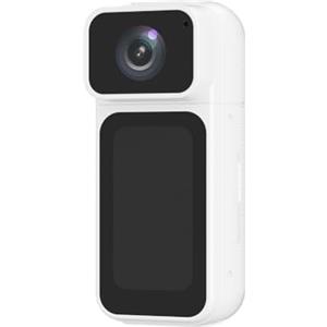 Vilgftyiet Action Cam leggera 4K Mini Body Camera ideale per la registrazione, con interfaccia intuitiva e acquisizione grandangolare (bianco)