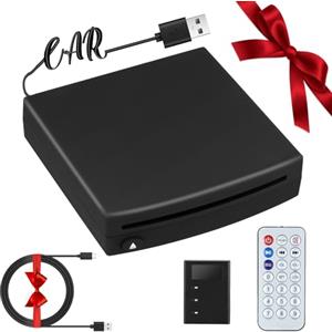 DoeDoefong Lettore CD per Auto con Telecomando, (Compatibile con Tutti i Modelli) Autoradio Lettore USB CD/DVD Esterno per Interfaccia Stereo Connessione USB Lettore di Navigazione GPS (Aggiornato)