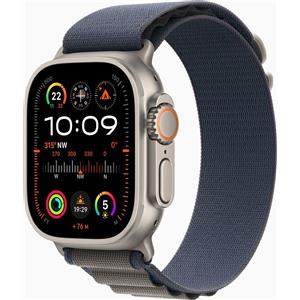 Apple Watch Ultra 2 (2023) | GPS + Cellular | argento | Alpine Loop blau Small
