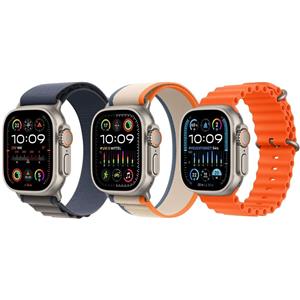 Apple Watch Ultra 2 (2023) | GPS + Cellular | argento | Alpine Loop weiß M/L