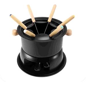 Micvtve Set per Fonduta al Cioccolato Set per Fonduta Multifunzione in Acciaio al Carbonio per Gelato al Cioccolato con Formaggio Hot Pot