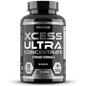 Prozis XCESS Ultra Concentrate 60 capsule - Brucia-grassi, Estremo effetto termogenico, Ingredienti potenti, Alleato per i obiettivi fitness
