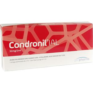 Geofarma Condronil IAL Gel Iniettabile 1,6% 2ml - Acido Ialuronico per Articolazioni
