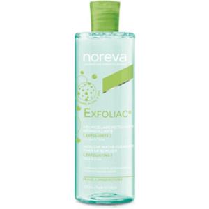 Noreva Exfoliac Acqua Micellare Detergente Struccante Esfoliante 400 ml per Pelli con Imperfezioni