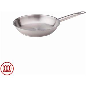 Agnelli Acciaio Inox Padella Bassa Induzione Con Manico Tubolare