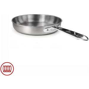 Agnelli Alu-Inox 3-ply Padella Bassa Induzione Con Manico Tubolare In AluInox