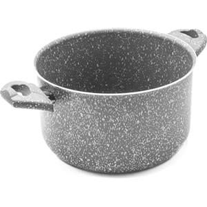 Zanetti - Pietra Rara, Pentola Antiaderente 18 cm, con Manici Soft Touch, Diametro 18 cm, Made in Italy