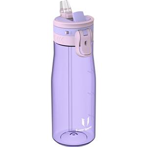 Super Sparrow Sparrow Borraccia Bambini 500ml - TouchFlow Bottiglia Senza BPA - Senza Perdite Borraccia Cannuccia - Borracce Sportiva Flusso Rapido Con Un Clic per Scuola, All'aperto