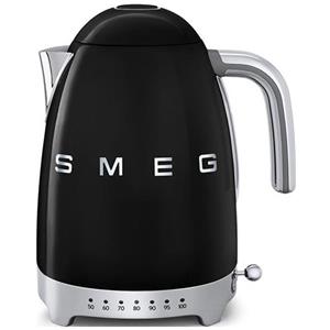 SMEG - Bollitore Elettrico 50's Style KLF04BLEU con Capacità 1.7 Litri Potenza 2400 Watt Colore Nero