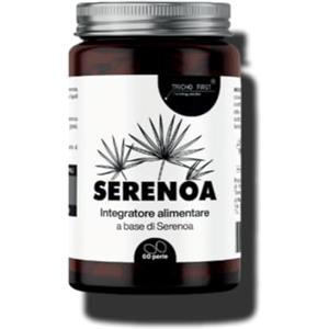 TRICHO FIRST Serenoa Repens Massima Dose 320 mg TRICHO FIRST- 90-95%, Integratore contro l'Ingrossamento della Prostata e la Caduta dei Capelli, a Base di Serenoa Repens - Formato da 60 Perle - Andi DHT