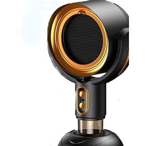 Qixfyze Purificatore Vibeon for Fumo, Ventilatore Purificatore Smoke Away Vibeon, Ventilatore for Fumatori Ricaricabile for Fumare in Casa, Trappola Elettrica for Odori Puff Hide Buddy, Cappa Aspirante(Gold)