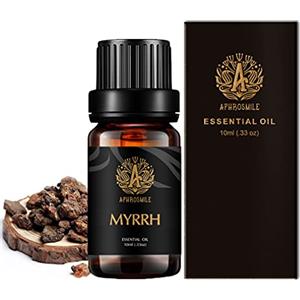 Aphrosmile Aromaterapia Mirra Olio Essenziale, 100% Puro Olio Essenza di Mirra per Diffusore, Umidificatore, Massaggio, Terapeutico Grade mirra aromaterapia olio essenziale di fragranza 0,33oz-10ml