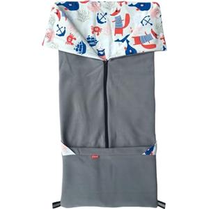 BYBOOM Coprigambe e coperta universale 2 in 1 per passeggino/passeggino, morbida coperta per bambini, 100 x 100 cm, double face, soffice, ideale dalla primavera all'autunno