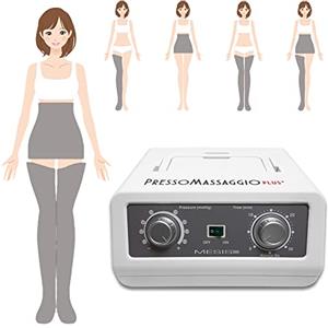 MESIS Pressoterapia Professionale Per Casa PressoMassaggio Plus+ (con 2 gambali e Kit Slim Body) Pressoterapia Linfodrenaggio Anti Cellulite Pressoterapia