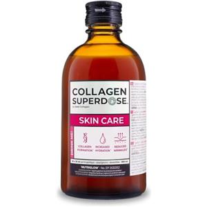 GOLD COLLAGEN COLLAGEN SUPERDOSE BY GOLD COLLAGEN Skin Care - Collagene Integratore Antiage con Vitamina C, Integratore al Collagene Marino con Acido Ialuronico, Biotina e Zinco Capelli e Unghie, 300 ml