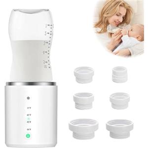 Ysislybin Scaldabiberon, Scaldabiberon Elettrico Portatile da Viaggio, Ricaricabile Scaldabiberon Portatile per Latte Materno o Formula