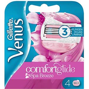 Gillette Venus Comfortglide Breeze Spa - Lamette da barba da donna con cuscinetto in gel per la protezione della pelle, 4 lame di ricambio