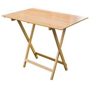 SalMar Tavolo Legno Pieghevole a Strisce 60x80 di SalMar-Naturale