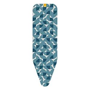Joseph Joseph Flexa - Copri asse da stiro elasticizzato di ricambio da 124 cm, compatibile con tutti I modelli - Mosaico blu