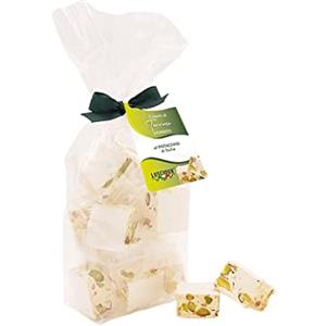 LUSCIOUX Cubetti di torrone morbido al Pistacchio di Sicilia in Busta con Fiocco (100)