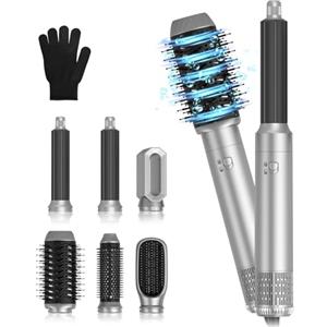 Faazy AirStyler 6 in 1 Spazzola Asciugacapelli Multifunzione, Asciugacapelli Air StylerCon Spazzola Lisciante, Ferro Arricciacapelli ad aria Calda, Styling Arricciatura Raddrizzamento