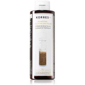 Korres Shampoo Rice Proteins & Linden 250 ml - Rinforza e volumizza i capelli fini