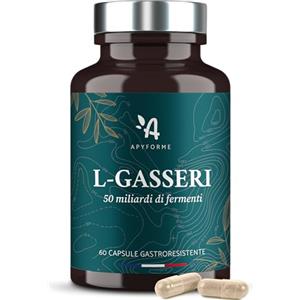Apyforme - Lactobacillus Gasseri - Fermenti Lattici Probiotici - Fino a 50 Miliardi UFC/Giorno - 60 Capsule Gastroresistenti - L-Gasseri
