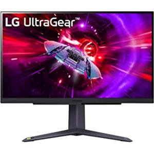 LG 27GR75Q UltraGear Gaming Monitor 27 QHD IPS HDR 10, 2560x1440, 1ms, G-Sync Compatible, AMD FreeSync Premium 165Hz, HDMI 2.0 (HDCP 2.2), Display Port 1.4, AUX, Flicker Safe, Nero