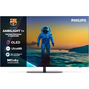 Philips Ambilight 42OLED820 4K OLED Smart TV - Display 42'' con processore P5 AI Perfect Picture Ultra HD, Google TV, Dolby Vision e Atmos Sound - Funziona con Alexa e Google