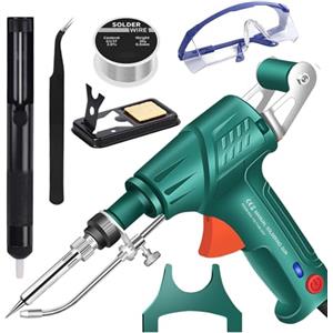 HItianya Internally Heated Industrial Laser Welding Tools, Set Di Saldatore Multifunzione Portatile, Pistola Per Saldatura Manuale Da 60 W, Con Rimozione Della Ruggine/Taglio/Saldature (Green, Internal Heat)