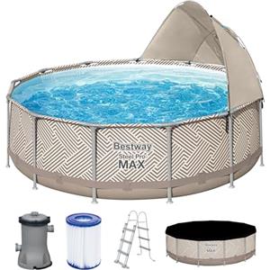 Bestway 561FY Set piscina fuori terra Steel Pro Max con gazebo da 396x107 cm