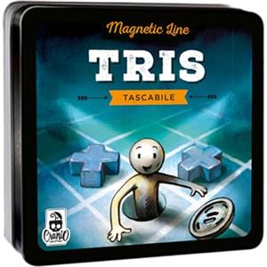 Cranio Creations - Magnetic Line, Tris - Un Grande Classico In Versione Tascabile E Magnetica - 2 Giocatori - 5 Minuti - Gioco per Famiglie e Amici - Età 4+ - Edizione in Lingua Italiana