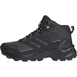 adidas Donna Terrex Skychaser Ax5 Mid Gore-Tex Hiking Shoes, Carbon/Core Black/Semi Flash Aqua, 39 1/3 EU