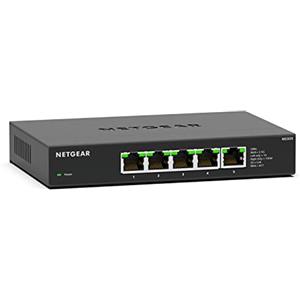 NETGEAR Switch Ethernet Unmanaged Multi-Gigabit 5 porte (MS305) - Switch Ethernet 2.5 gigabit porte da 1G/2,5G, montaggio su scrivania o a parete