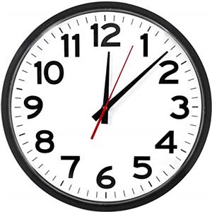 The Ultimate Wall Clock | 14 Inch | Modern | Atomic | Analog | Home | Office | School | Gym | Indoor | Outdoor | Sets Automatically | Unbranded | Classic | Black | Battery Operated | Modern Décor