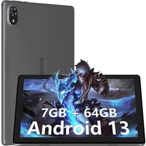 DOOGEE U9 Tablet 10 Pollici, 7GB RAM+64GB ROM/TF 1TB, Tablet Android 13, Tablet in Offerta BT 5.0, Tablet Gaming, Tablet Bambini WiFi-6 | 5060mAh | 1280 * 800 | 5MP+2MP | Widevine L1 | TÜV SÜD | OTG