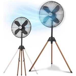 Avilia Ventilatore a Piantana Silenzioso con Treppiedi Richiudibile e Stabile 50W - 3 Velocità Ideale per Adattarsi ad Ogni Esigenza e Rinfrescarsi in Gioranate Calde - Altezza della Testa Regolabile