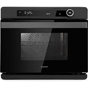 KLARSTEIN VaporChef - Forno a Vapore, 230°C, Serbatoio da 1,5L, Forno Reliable 2400W, Cottura a Vapore 1100W,클 Spain 2 strand Wagner deformed air gap& Nero