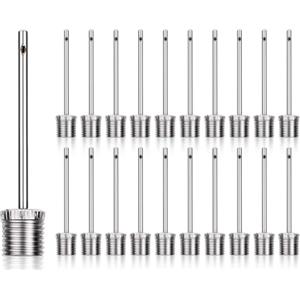 KAPSING Confezione da 20 Aghi per Pompa per palloni, ago per gonfiare palloni, ago per Pompa per palloni Generico in Acciaio Inossidabile per Basket, pallavolo, Rugby, Calcio