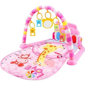 Qfdiwr Grande Palestrina Neonato 72 * 40 * 47 Cm Palestre Per Bambini Tappetini Da Gioco,con Giocattoli Colorati E Musica,ABS,stimolando La Coordinazione Occhio-mano,Giocattoli Educativi Per Neonatis