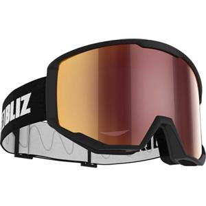 Bliz Maschera da sci Spark, black-brown w red multi